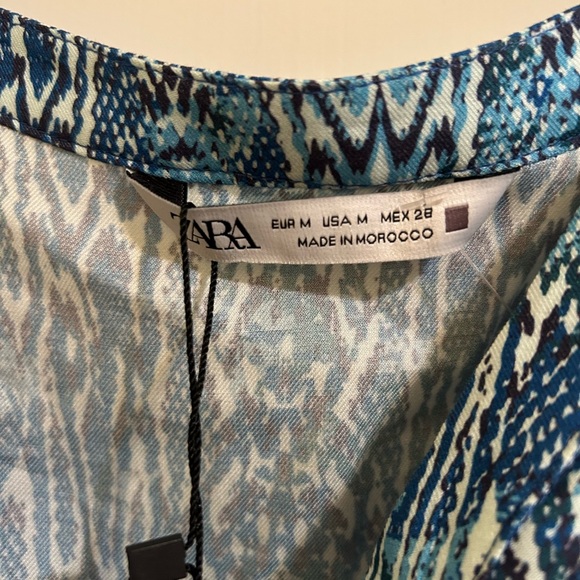 Zara animal print mini dress long sleeves- New with tags - Picture 4 of 10